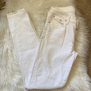 J crew White Toothpick Jeans